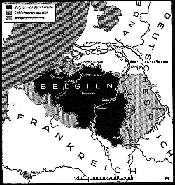 Belgien vor dem Krieg.