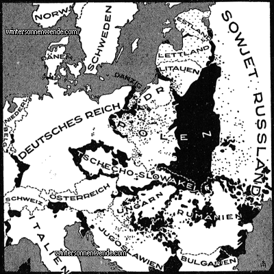 Nationalitätenkarte Mitteleuropas