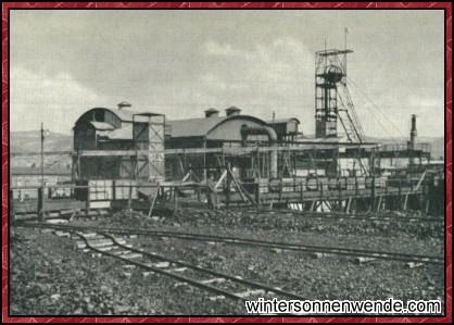 Sudetendeutsches Braunkohlenbergwerk.