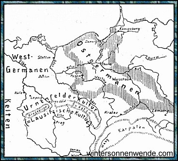 Ostdeutschland und Nachbargebiete am Schluß der ältesten
Eisenzeit.