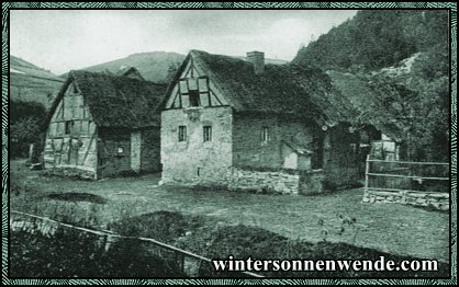 Bauernhäuser in der Eifel.