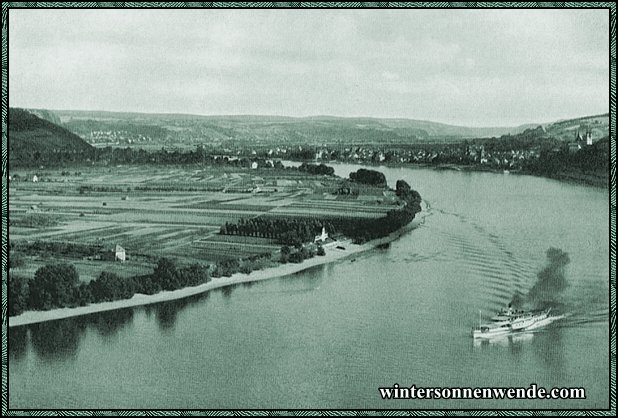 Rheinlandschaft bei Remagen und Unkel.