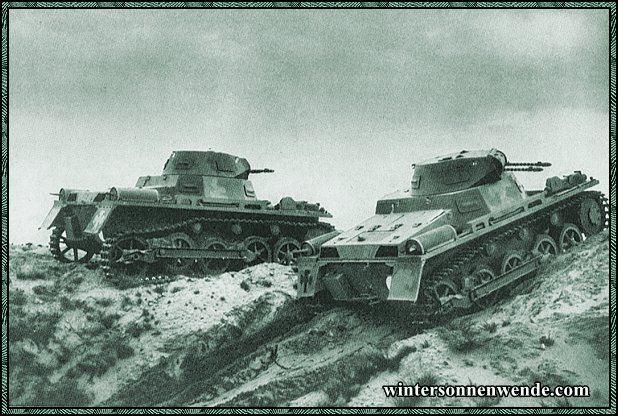 Unsere Wehrmacht. Panzerwagen im Gelände.