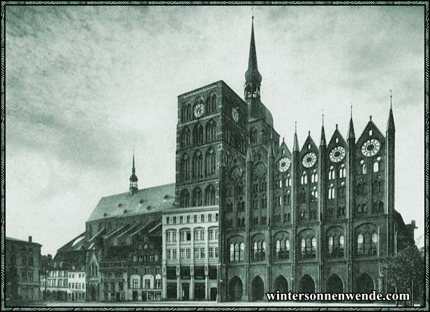 Stralsund. Das Rathaus.