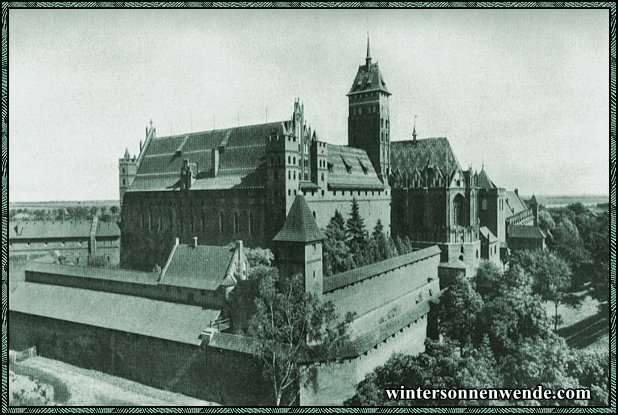 Marienburg, Westpreußen. Das Deutschordensschloß.