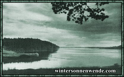 Ostpreußen. Der Drewenzsee im Oberland.