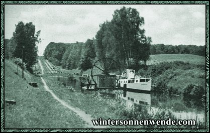 Ostpreußen. Oberländer Kanal. Die geneigte Ebene.