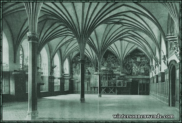 Marienburg, Westpreußen. Deutschordensschloß. Meisters Großer Remter.