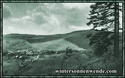 Oberwiesenthal im Erzgebirge. Deutschlands höchste Stadt.