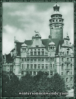 Leipzig. Das neue Rathaus.