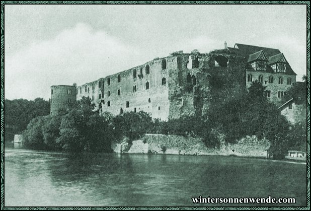 Halle, Saale. Die Moritzburg.