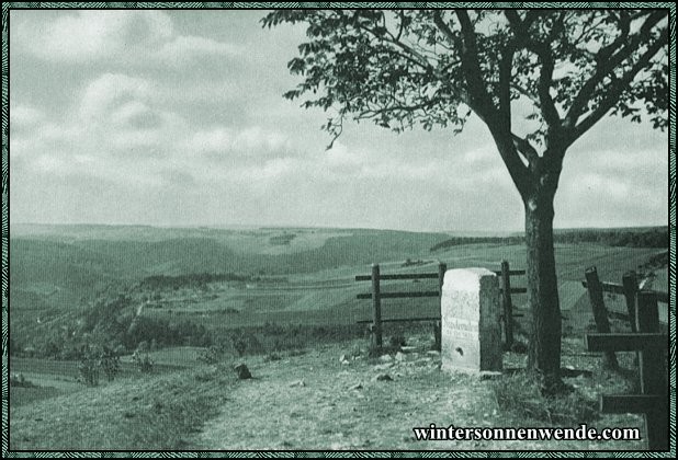 Der Napoleonstein bei Jena.