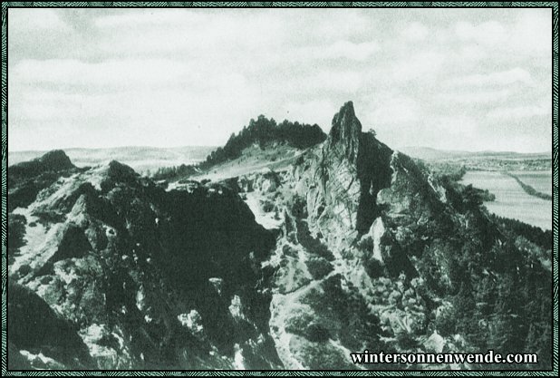 Der Harz. Die Teufelsmauer bei Thale.