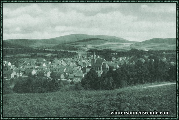 Waldkappel, Hessen. Blick zum Meißner.