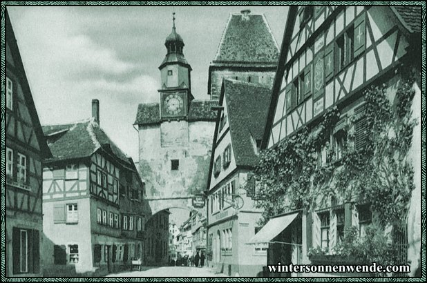 Rothenburg ob der Tauber. Der Markus-Turm.