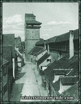 Nördlingen. Wehrgang aus dem 14. Jahrhundert.