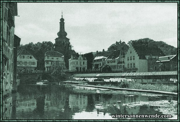 Bad Kreuznach. Partie an der Nahe.