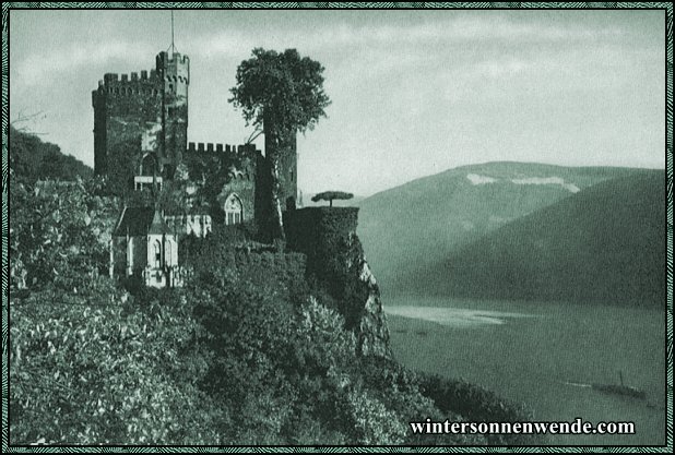 Schloß Rheinfels am Rhein.