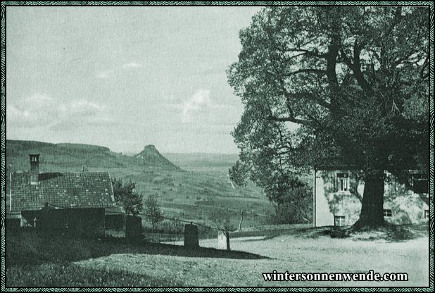 Der Hohentwiel in Oberschwaben.