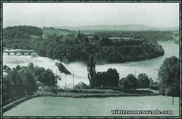 Der Rheinfall bei Schaffhausen.