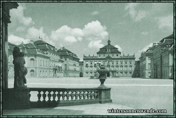 Ludwigsburg. Der Schloßhof.