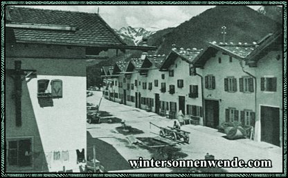 Mittenwald (Oberbayern). Dorfstraße.