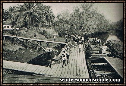 Bananenverladung in Tiko, Kamerun.