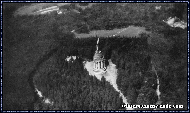 Hermannsdenkmal im Teutoburger Wald.