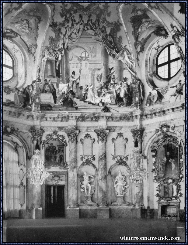 Der Kaisersaal in der Residenz zu Würzburg.