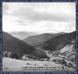 Der Schwarzwald. Blick vom Hochkopf.