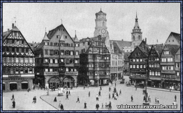 Der Marktplatz in Stuttgart.