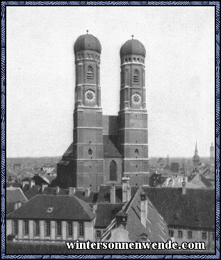 Die Frauenkirche, Münchens Wahrzeichen.