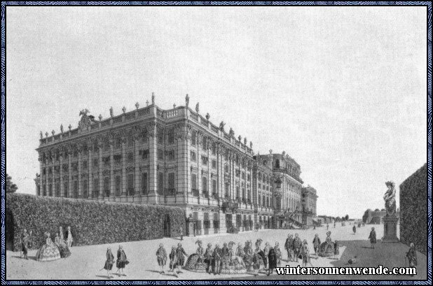 Schloß Schönbrunn bei Wien.