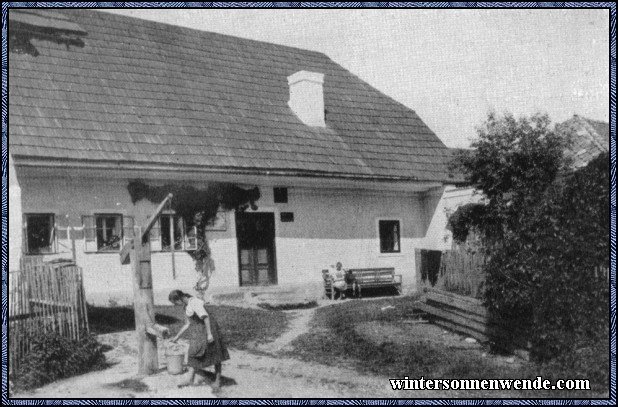 Geburtshaus Adalbert Stifters in Oberplan im Böhmerwald.