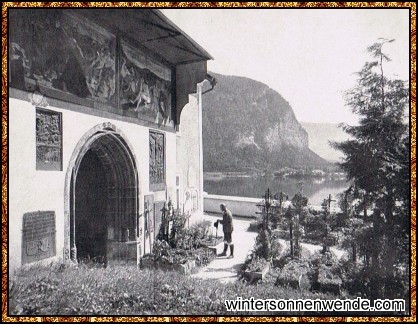 Hallstatt im Salzkammergut. Friedhof.