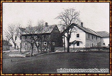 Mendels Geburtshaus in Heinzendorf, sudetendt. Schlesien.