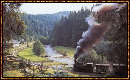 Die Bimmelbahn im malerischen Wassertal bei Oberwischau