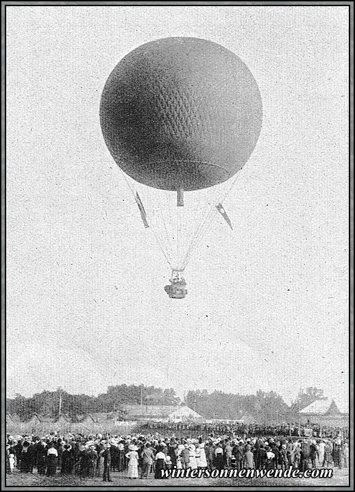 Ballonaufstieg in Forst, Lausitz.