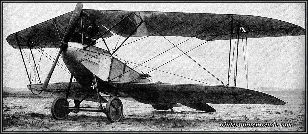 Doppeldecker der Deutschen Flugzeugwerke.