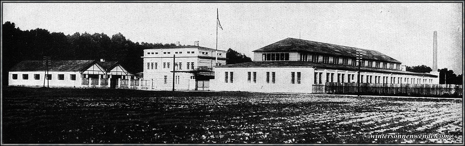 Flugzeugfabrik der Albatroswerke.