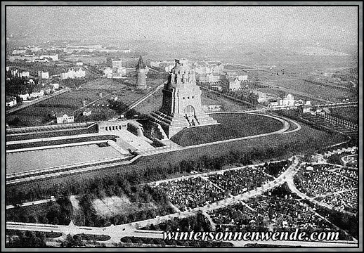 Das Völkerschlacht-Denkmal bei Leipzig.