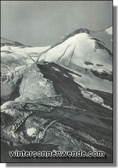 Schützengraben im Hochgebirge.