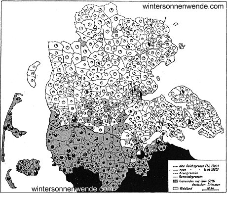 Das Deutschtum in Nordschleswig auf Grund der 
Abstimmungsergebnisse