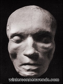 Totenmaske Beethovens, 1827.