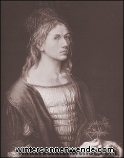 Albrecht Dürer. Selbstbildnis, 1493.