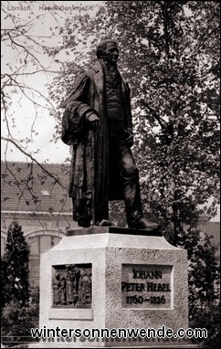 Das Hebel-Denkmal in Lörrach.