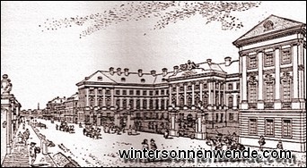 Die Josephinische 'Medico-Chirurgische Militär-Academie' in Wien.