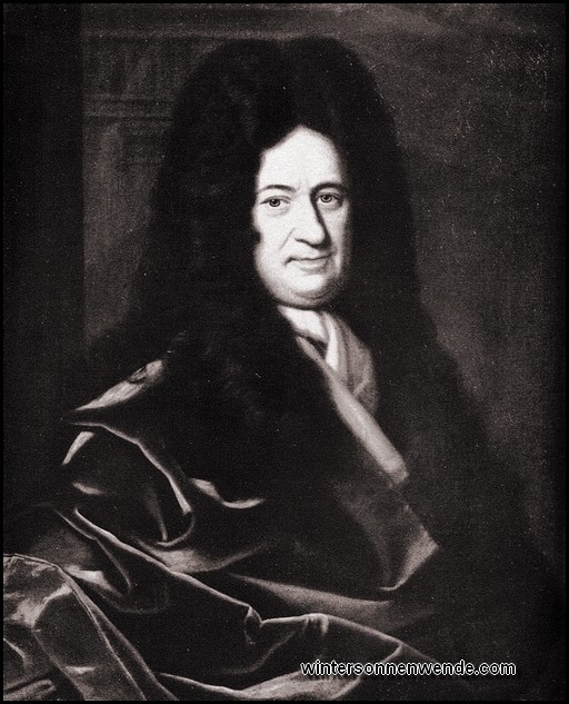 Gottfried Wilhelm Leibniz.