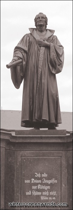 Statue von Philipp Melanchthon.