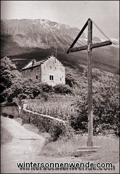 Château Muzot bei Siders im Kanton Wallis.